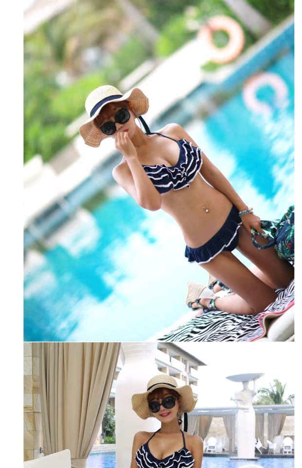 Spot Hàn Quốc Nhập khẩu chính hãng Beach Spa Bikini Bikini Lotus Lotus / Đồ bơi 1318 - Bikinis do boi dep