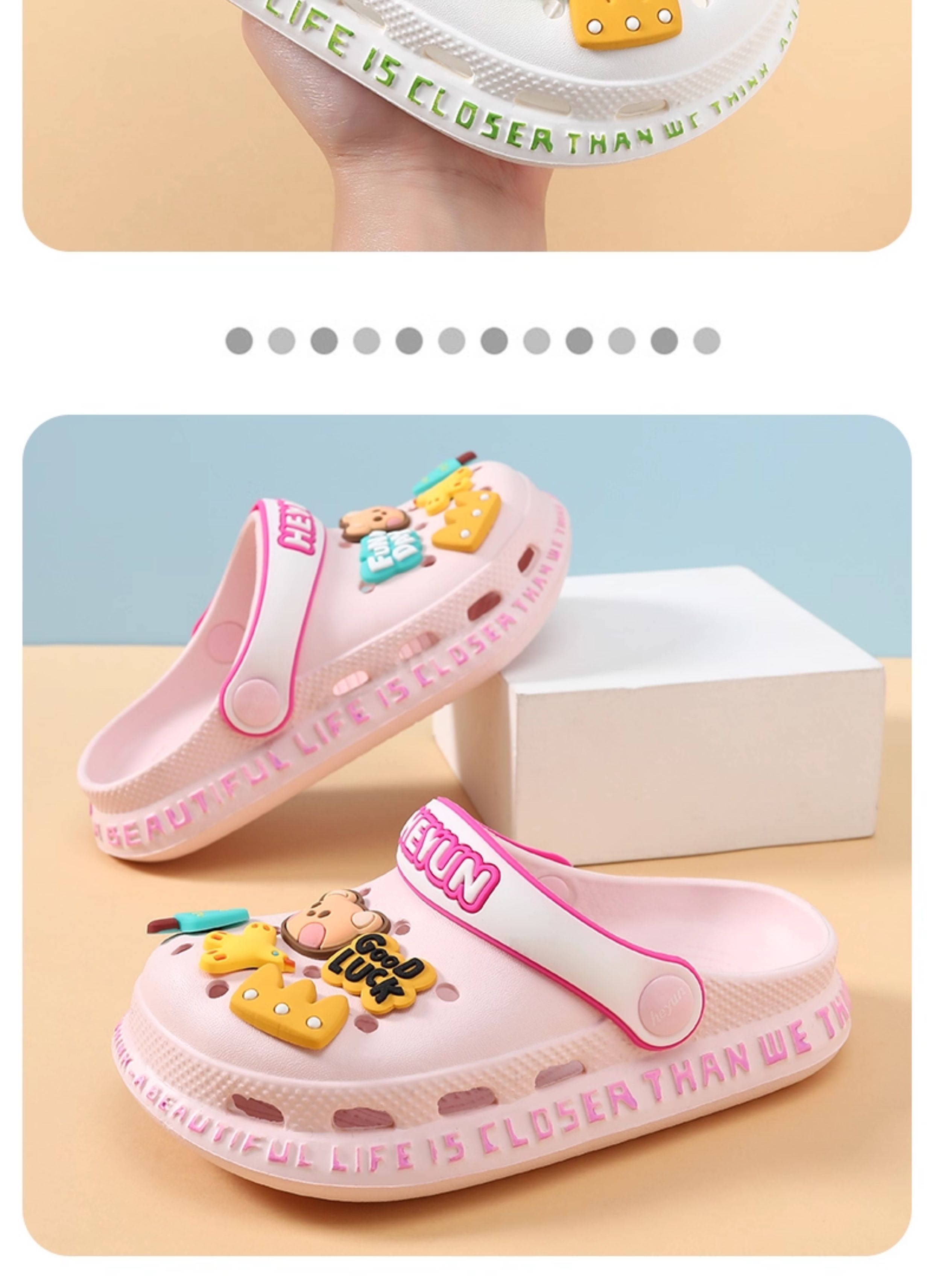Boys Sandals Children's Hole Shoes Outdoor Non-Slip Bear Girls' Slippers Child Baby Closed Toe Summer Children's — 7