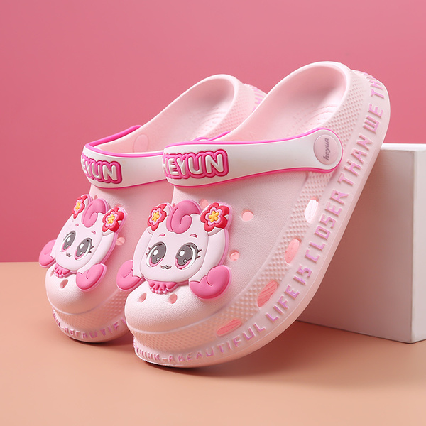 Children's Slippers, Girls' Clogs, Baby Girls' Sandals, Girls' 2026 Summer New Beach Shoes, Big Kids' Non-Slip Shoes — 2