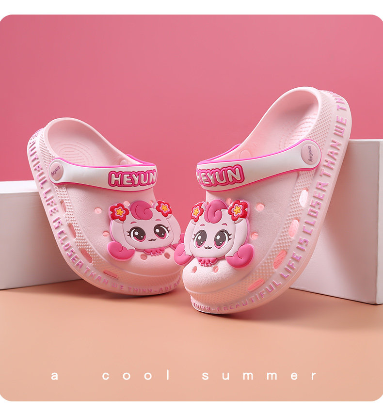 Children's Slippers, Girls' Clogs, Baby Girls' Sandals, Girls' 2026 Summer New Beach Shoes, Big Kids' Non-Slip Shoes — 3