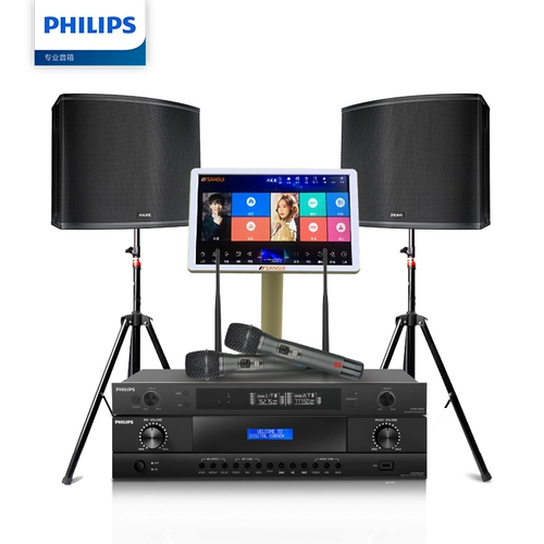 Philips, комплект, караоке, колонки, оборудование, полный комплект