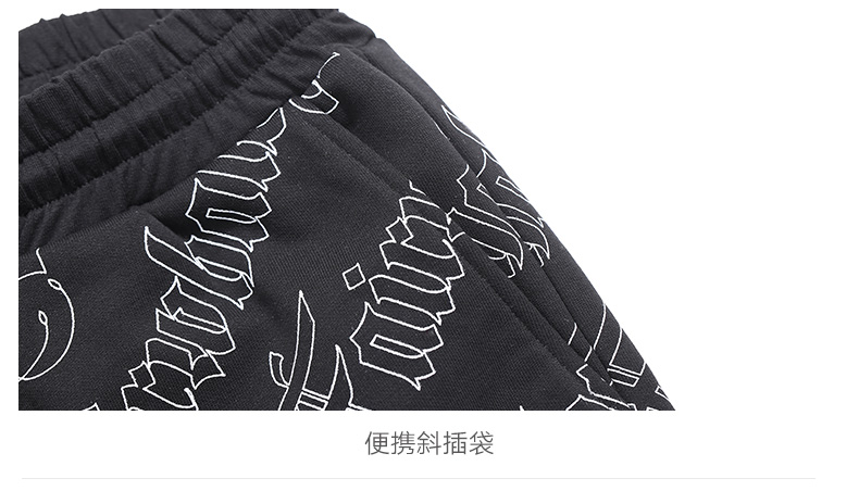 Mark Huafei 2018 hè hè quần short nam giản dị in quần nam - Crop Jeans quần áo nam hàng hiệu