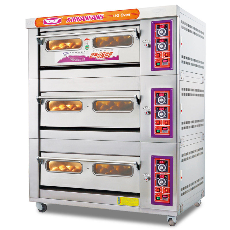 New South YXY - 60AZ gas oven large commercial dismantling can be layered three - layer six - plate oven gas oven