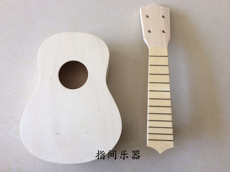 DIY lắp ráp ukulele 21 inch ukulele cá tính Đàn guitar nhỏ Hawaii có thể được vẽ nhạc cụ - Nhạc cụ phương Tây guitar điện fender