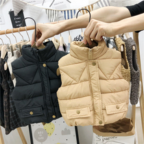 Anti-season special boys and girls down cotton vest Baby childrens clothing Childrens vest Childrens autumn and winter clothing horse clip