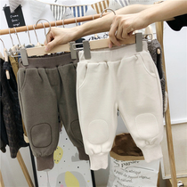 Anti-season special baby velvet pants Childrens autumn and winter clothes Boy boys and girls big ass PP wear thick pants outside