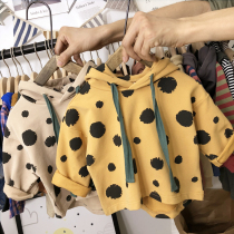 Anti-season special mens and womens childrens hooded Korean version of the sweater Childrens spring and autumn Korean childrens clothing baby clothes Baby tops