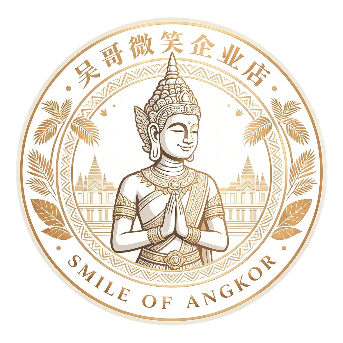 吴哥微笑企业店的LOGO