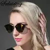Sunglasses New women's polarized sunglasses round sunglasses color film reflective driving special glasses tide personality driving glasses