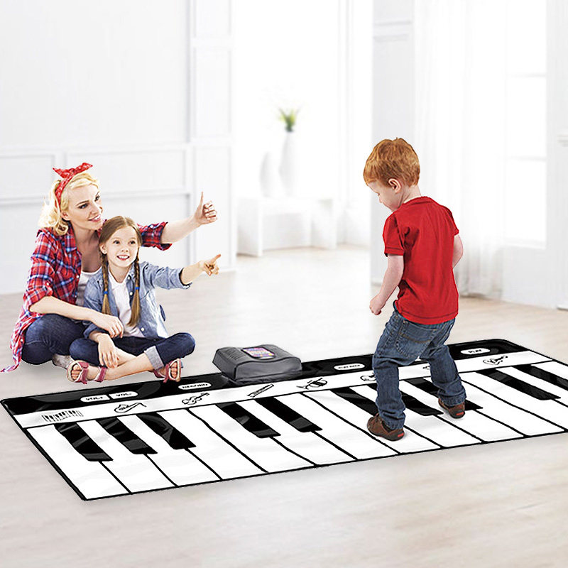 Young children's baby dance pedal electronic piano foot pedal piano blanket music boys and girls educational toys birthday gift