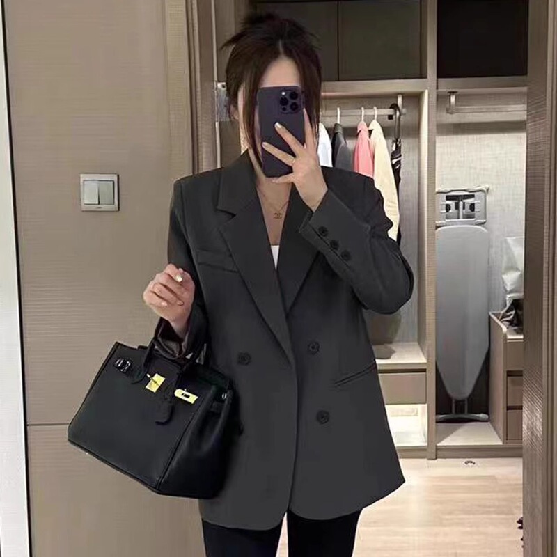 New Style Women's Blazer 2026 Korean Version Spring and Autumn Design Niche No-Iron Elegant Blazer Jacket Trendy