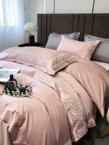 Roland Home Sports 120 pure cotton Xinjiang long - flux cotton lavish modern embroidery four pieces of cotton are set on a set of cotton