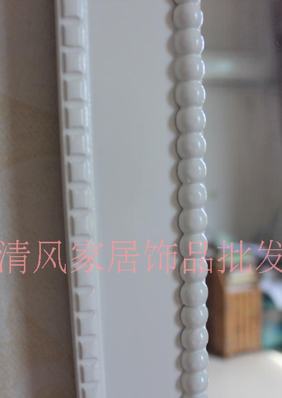 Breeze nhà phụ kiện phong cách mục vụ châu Âu trắng chạm khắc phù hợp Gương treo gương thay đồ gương Ưu đãi đặc biệt - Gương gương di động