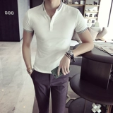 Летняя тонкая трендовая элитная шелковая футболка polo, изысканный стиль, короткий рукав, коллекция 2022