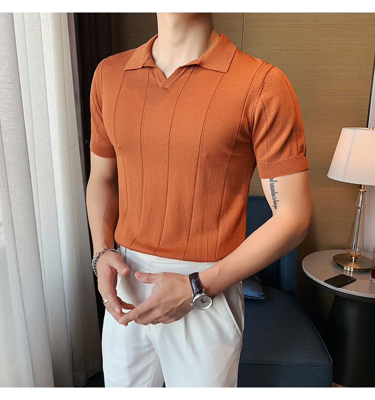 Men's Solid Color T-shirt Men's Clothing display picture 36