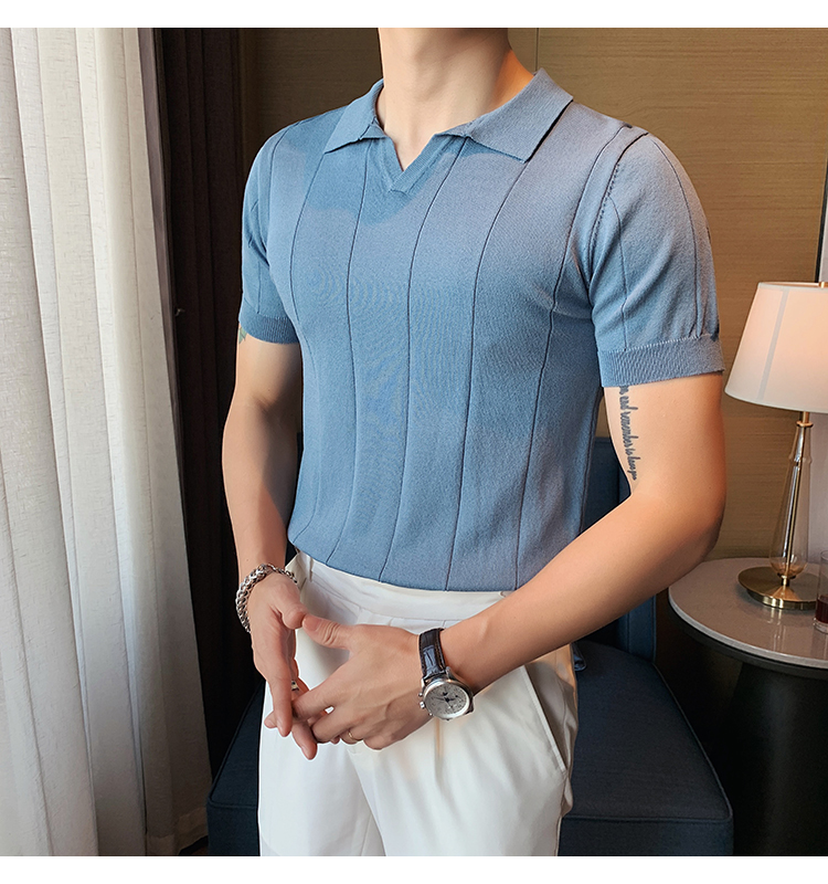 Men's Solid Color T-shirt Men's Clothing display picture 28