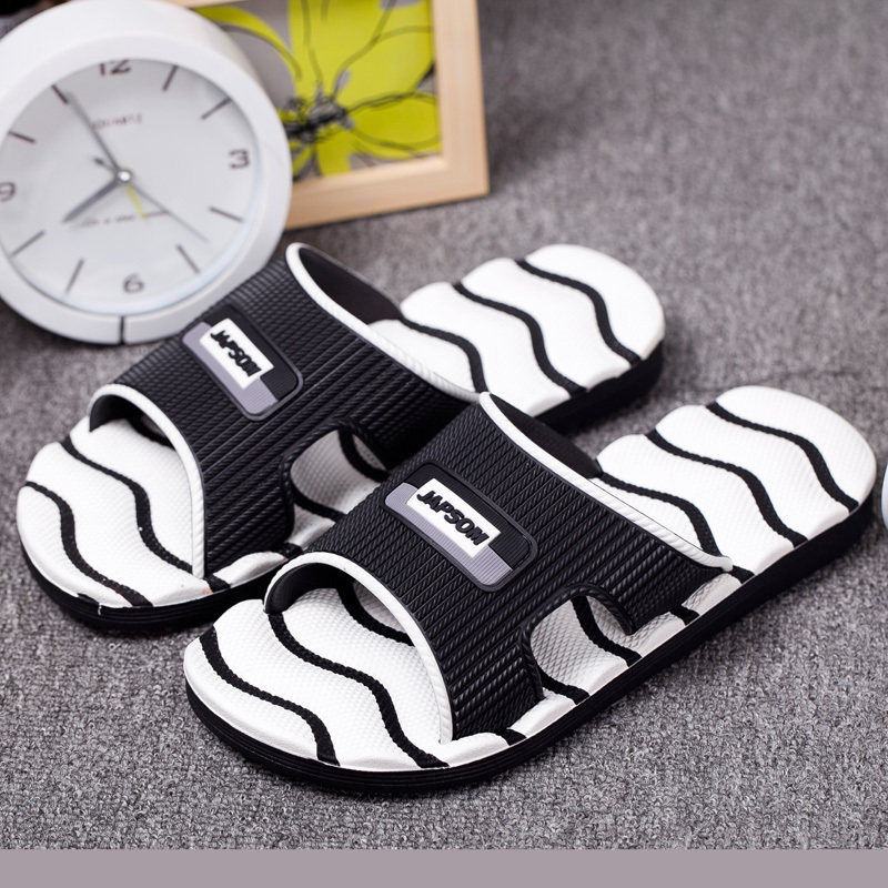 Slippers Male Summer Cool Tug Residence Home Non-slip Home Bathroom Bath Massage Men Slippers Big Size Beach