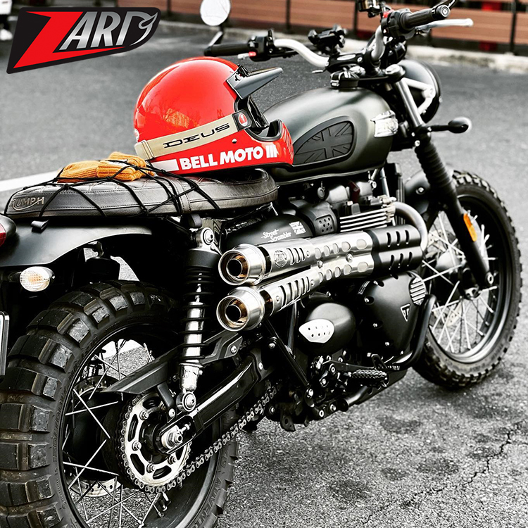 Italian Zard Triumph Street Scrambler900 Small Climbing Bike Modified Exhaust Pipe Tail Section