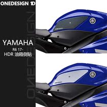 ONEDESIGN 1D for Yamaha R6 17 years Rear SIDE sticker Fuel tank STICKER Protective sticker Spot