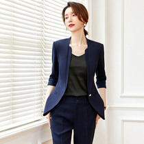 Professional suit female summer seven-point sleeve jacket 2021 new suit temperament suit jacket sales department work clothes