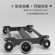 Commercial Personal Trainer Core Four-Wheel Fitness Equipment, Fitness Tool for Physical Training, Abdominal Wheel, Multifunctional Abdominal Trainer for Home Use