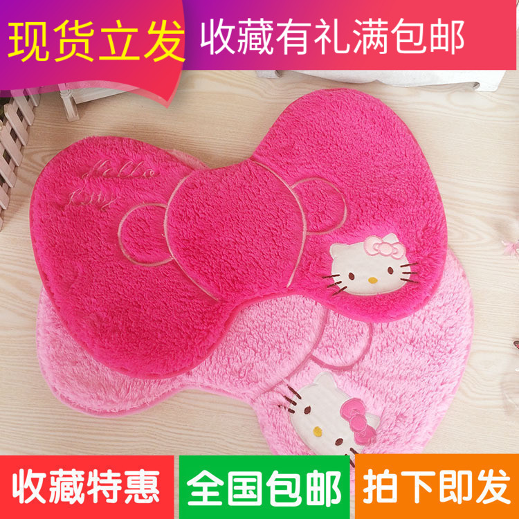 Cute Door Cushion Ground Mat Cartoon Rug Bedroom Door Hall Bathroom Butterfly Knot Headbed Cushion Multipurpose
