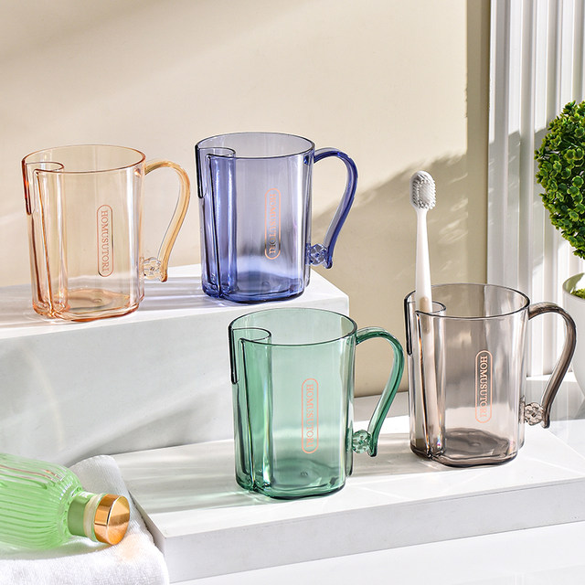 2025 New Light Luxury High Value Mouthwash Cup Toothbrushing Cup Washing Cup Home Couple Toothbrush Toothbrush Cup