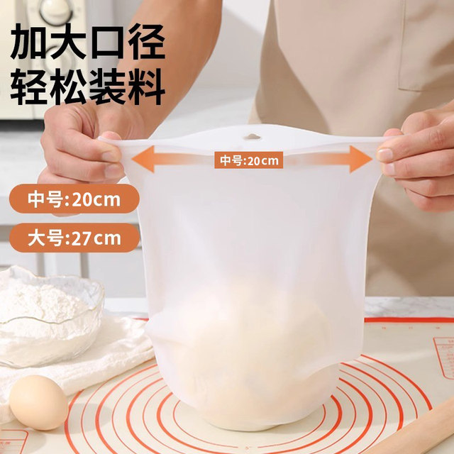 Thickened Kneading Bag for Dough Proofing, Food-Grade Silicone Bag for Home Use, Non-Stick Dough Kneading Tool