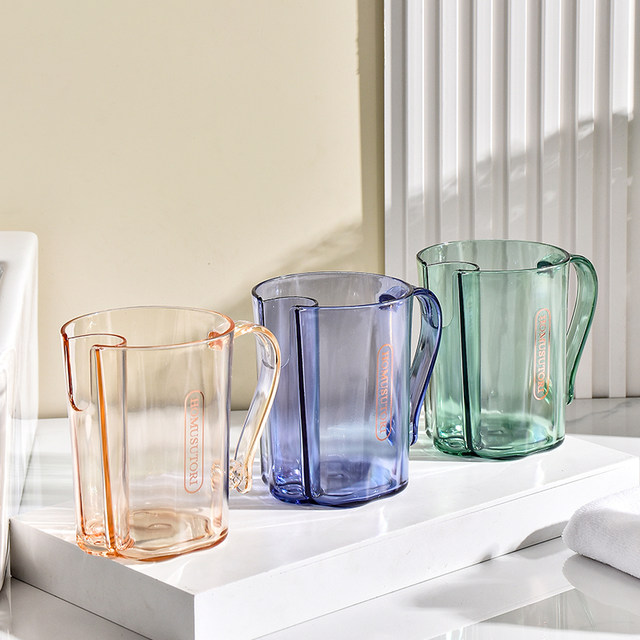 2025 New Light Luxury High Value Mouthwash Cup Toothbrushing Cup Washing Cup Home Couple Toothbrush Toothbrush Cup