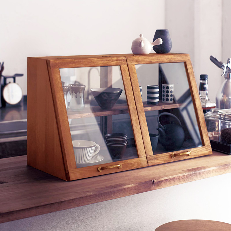 Day Style Kitchen Containing Cabinet Home Solid Wood Small Bowl Tray Cabinet Desk Locker Small Wine Cabinet Storage Dining Cabinet