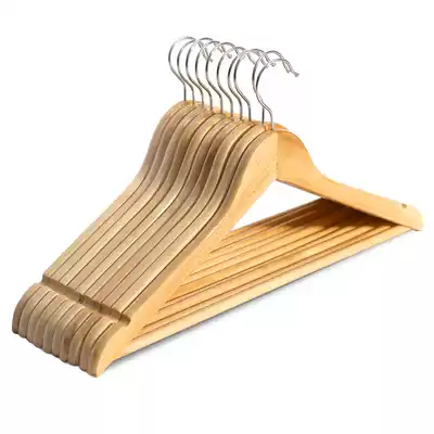 Baijing solid wood clothes rack Coat rack Solid wood clothes rack Simple wooden clothes rack Seamless non-slip clothes rack Children's clothes rack