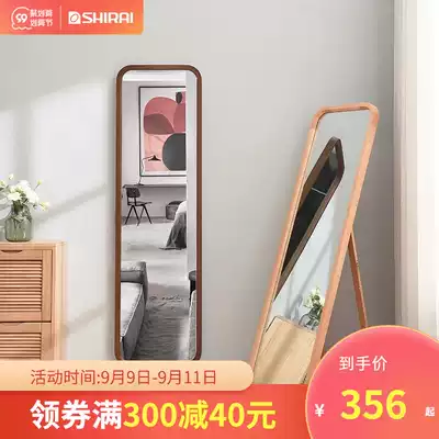 Home full-body floor Wall Wall dressing dressing makeup mirror hanging hanger self-mobile shelf integrated ins Wind