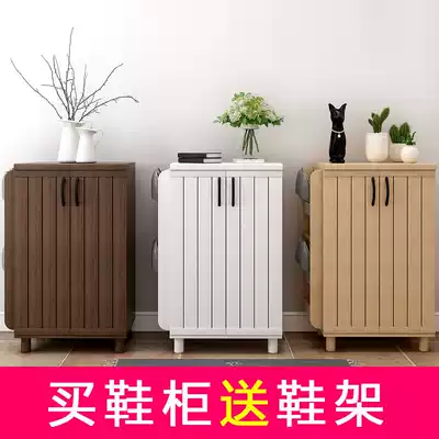 Shoe cabinet household door large-capacity entrance cabinet simple ultra-thin one-piece door entry simple modern foyer cabinet