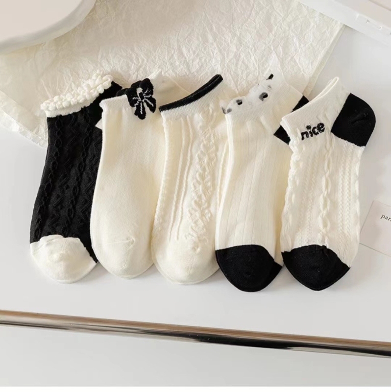 Japanese Style Socks for Women 2025 New Popular Summer Thin Socks Pure Cotton Non-Stinky Feet Boat Socks Summer Women's Cotton Socks