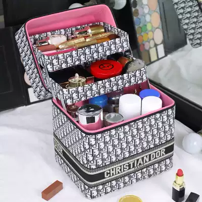 High-end cosmetic bag large capacity can put water milk portable super large premium sense simple Net red female 2020 new fashion