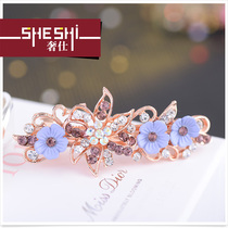 Adult head flower female hair clip middle-aged bunches short hair clip disc hair buckle generous head card Korean version creative