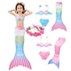 ເດັກຍິງ mermaid tail clothes suits swimsuit ເດັກນ້ອຍແບ່ງແຍກ mermaid Princess bikini ຂະຫນາດກາງແລະຂະຫນາດໃຫຍ່ຊຸດລອຍນ້ໍາເດັກນ້ອຍ summer