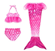 Mermaid children's swimsuit Girls princess skirt Three-piece suit girl bikini cute