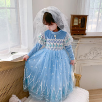 Girls 2021 Autumn New Frozen Princess Dress Children Aisha Princess Halloween Dress