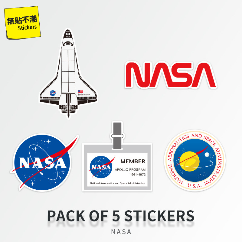 NASA American Airlines stickers luggage trolley case stickers travel skateboard guitar dead fly personality stickers waterproof