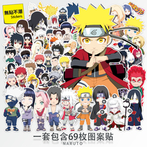 Naruto anime suitcase suitcase waterproof sticker laptop skateboard guitar motorcycle sticker
