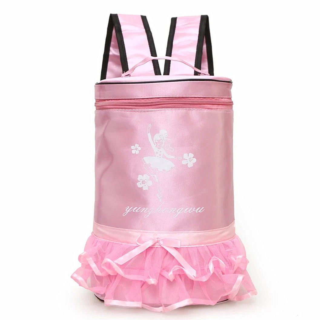 Dance Backpack Children's Products Accessories Student Backpack School Bag Triangle Bag Water Cup Bag Petal Princess Bag