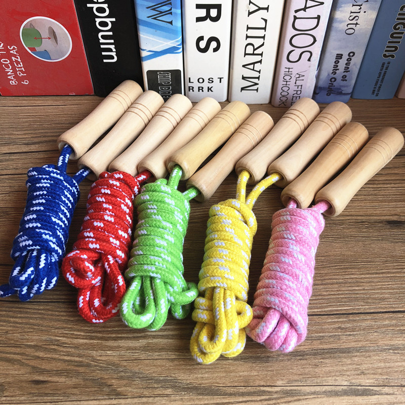 childrens wooden skipping ropes