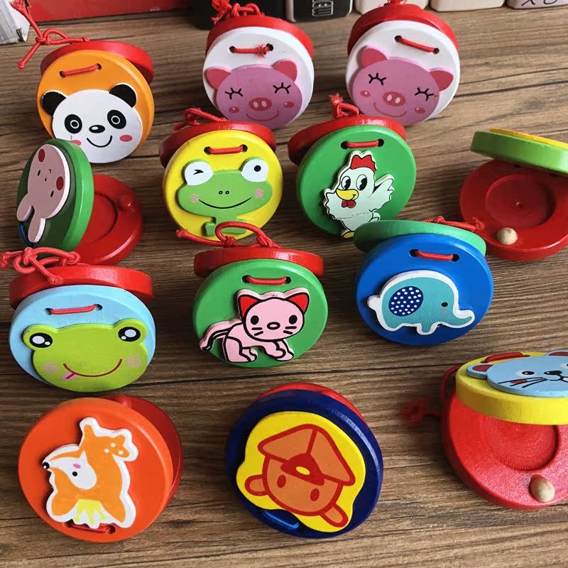 Nhạc cụ trẻ em bằng gỗ đặt phiến gỗ tròn nhảy ván trẻ sơ sinh nhạc bé đồ chơi nhạc cụ gõ vương quốc đồ chơi