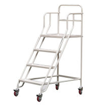 Luo Deli mobile climbing truck warehouse detachable pickup mobile platform climbing ladder tally aluminum alloy ladder