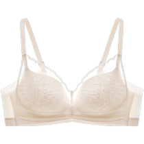 Maniform womens wire-free push-up bra sexy embroidered underwear comfortable soft support bra-m1