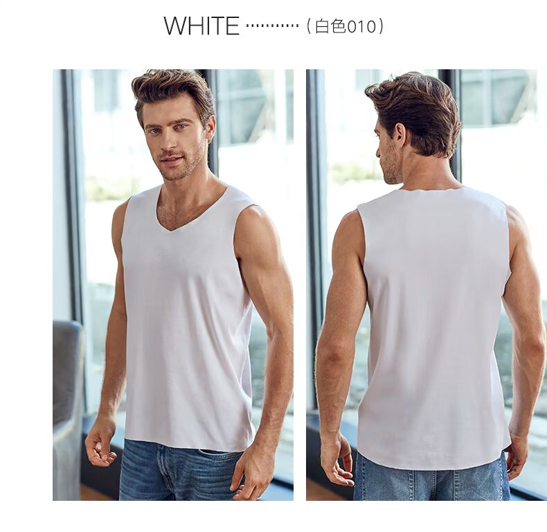 Mani Fen Thời trang nam V-Cổ Vest Cotton Mo Mo Shurou Dàn Vest Thoải mái Casual Casual Trang chủ áo lót học sinh