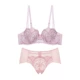 Manifin bra set Ban công cup nữ bra ban công lãng mạn Pháp ly mỏng + quần nhỏ đồ tắm biển