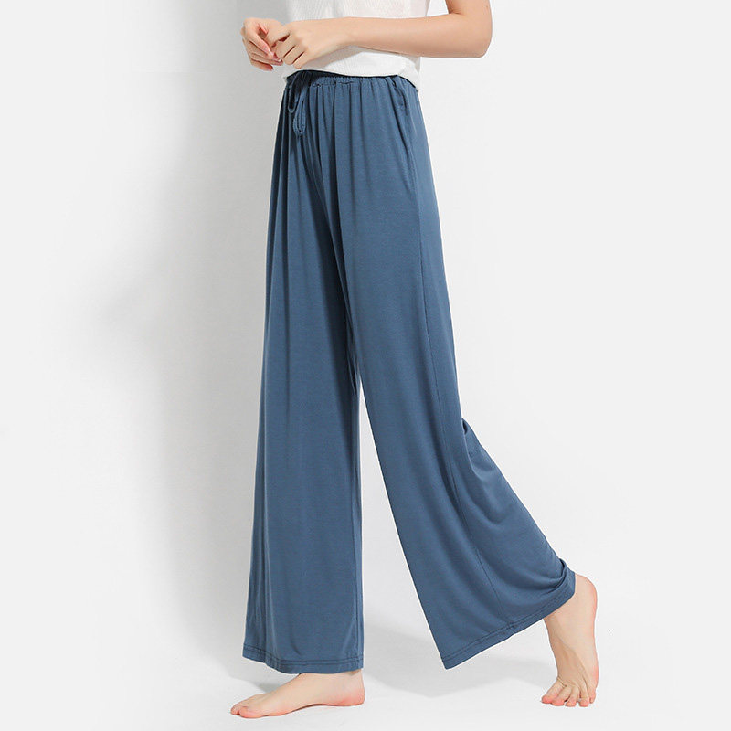 Modal pajama pants women's summer thin loose trousers ice silk home pants outerwear home pants spring and autumn large size wide-leg pants