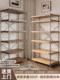 加高极简货架多层收纳架子落地置物架光轴超市陈列展示柜靠墙储物